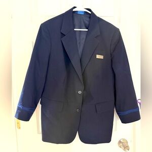 US Airways Stan Herman Uniform Blazer by Twin Hill Size 18WR. Includes Name Tag